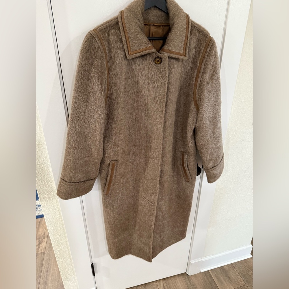 Vintage Tan Cashmere & Wool Overcoat